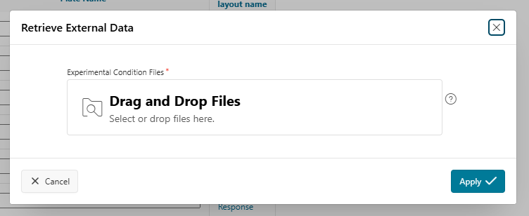 Upload a barcode file for plate mapping screenshot Upload a barcode file for plate mapping